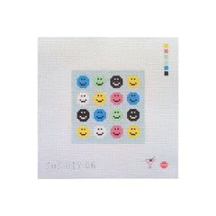 Saturnalia Stitching Smile On Coaster Needlepoint Canvas