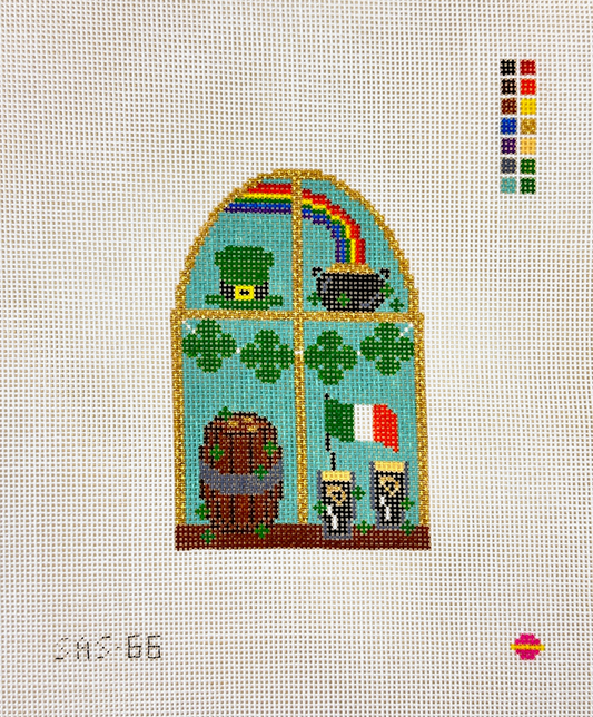 Saturnalia Stitching St. Paddy's Skies Needlepoint Canvas - 13M