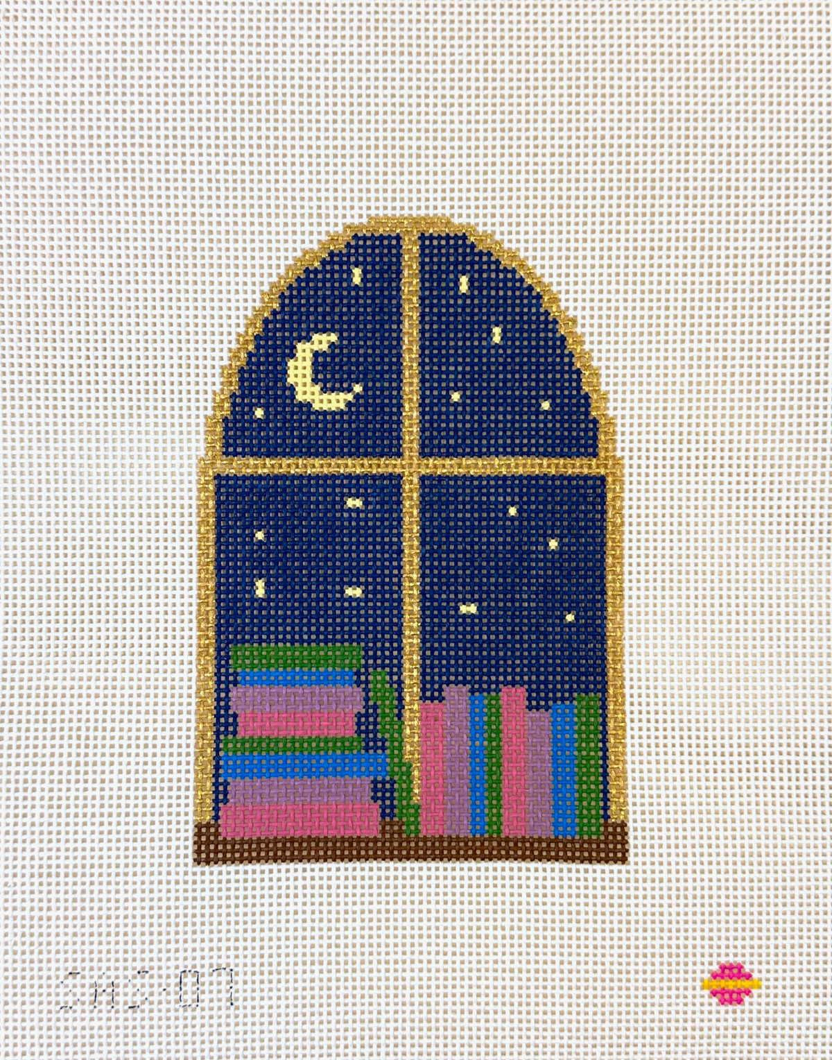 Saturnalia Stitching Starry Skies Needlepoint Canvas - 18M