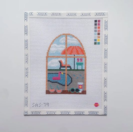 Saturnalia Stitching Summertime Skies Needlepoint Canvas - 18M