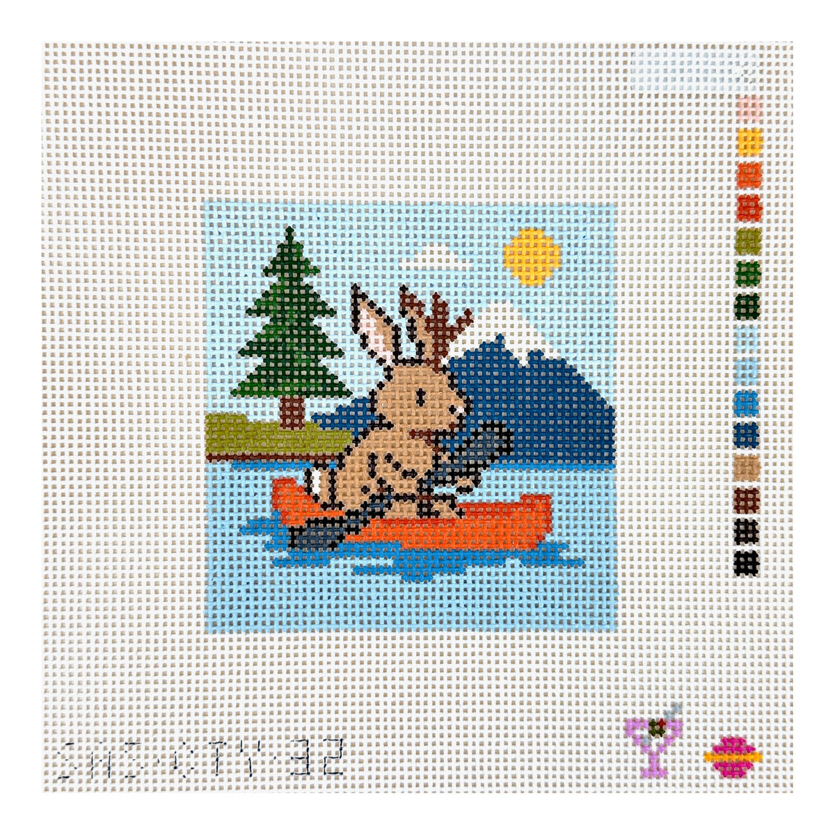 Saturnalia Stitching The City Stitcher Paddlin Jack Needlepoint Canvas