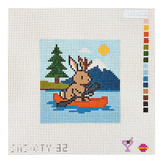 Saturnalia Stitching The City Stitcher Paddlin Jack Needlepoint Canvas