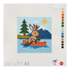 Saturnalia Stitching The City Stitcher Paddlin Jack Needlepoint Canvas