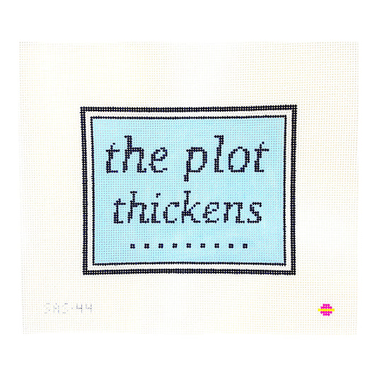 Saturnalia Stitching The Plot Thickens Needlepoint Canvas