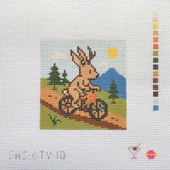 Saturnalia Stitching Trail Hopper Needlepoint Canvas
