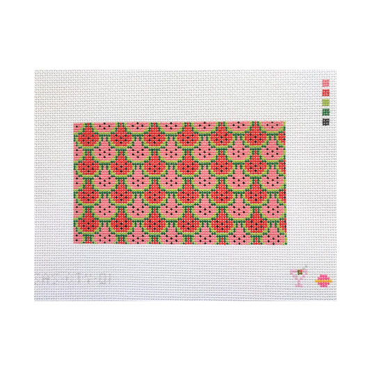 Saturnalia Stitching Watermelon Clutch Needlepoint Canvas