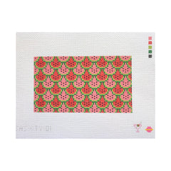 Saturnalia Stitching Watermelon Clutch Needlepoint Canvas