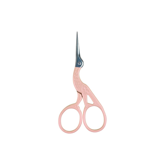 SChandworks Colorful Stork Embroidery Scissors - Blush Pink