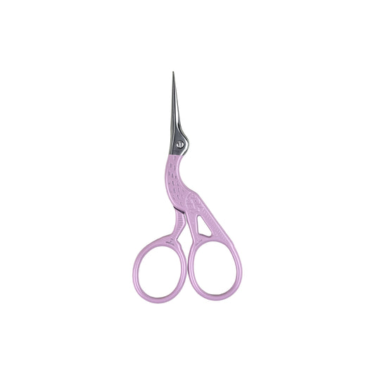 SChandworks Colorful Stork Embroidery Scissors - Lavender Purple