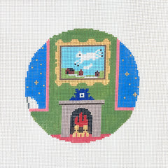 Silver Needle Goodnight Moon Cow Jumping Over Moon Ornament Needlepoint Canvas