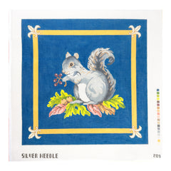 Silver Needle Squirrel Needlepoint Canvas
