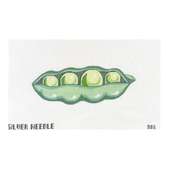 Silver Needle Peapod Ornament Needlepoint Canvas
