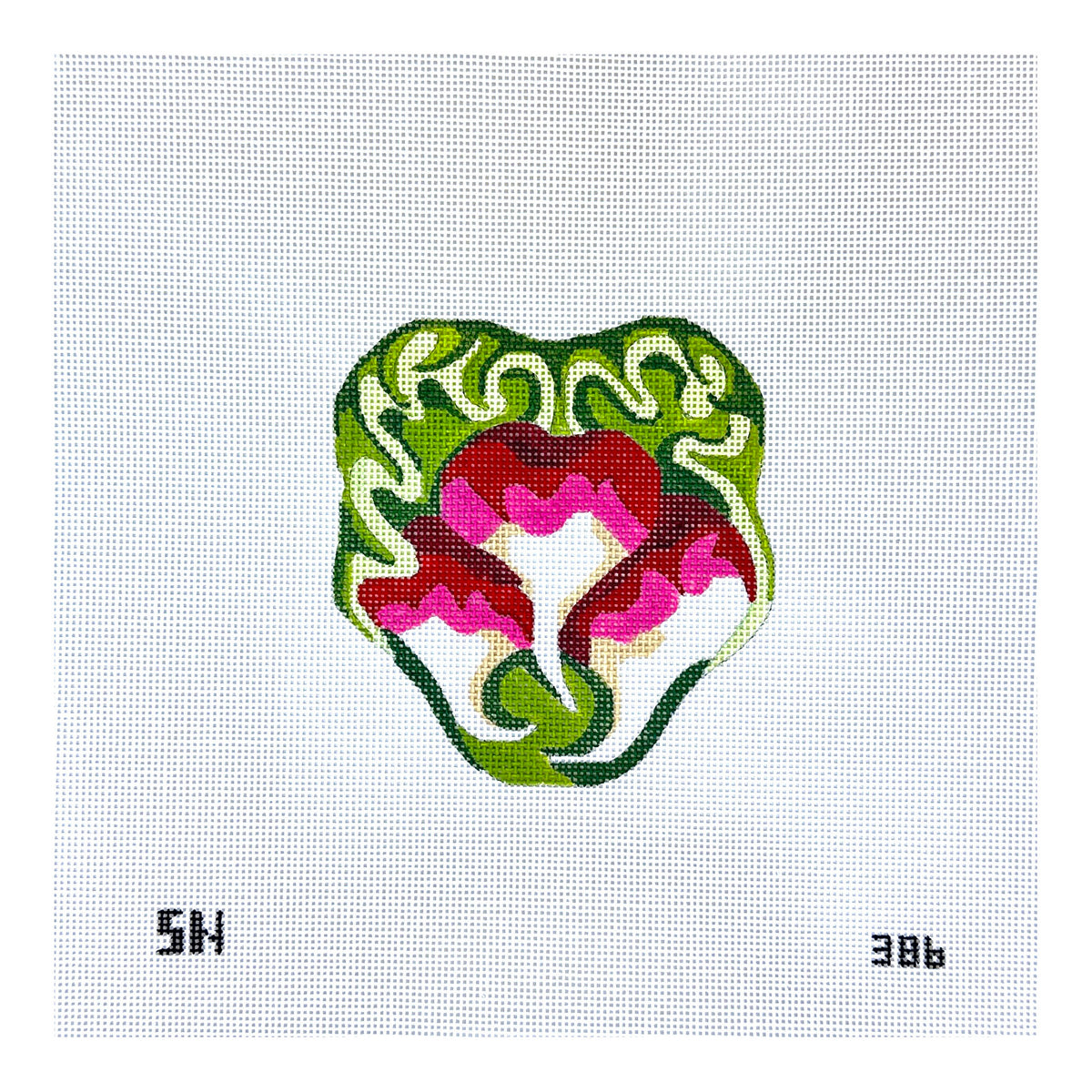 Silver Needle Radishes Ornament Needlepoint Canvas