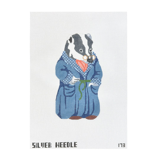 Silver Needle The Wind in the Willows Badger Needlepoint Canvas