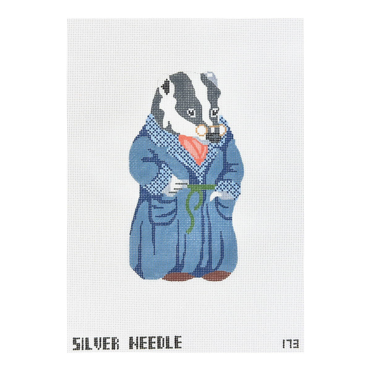 Silver Needle The Wind in the Willows Badger Needlepoint Canvas