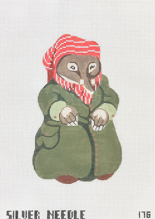 Silver Needle The Wind in the Willows Mole Needlepoint Canvas