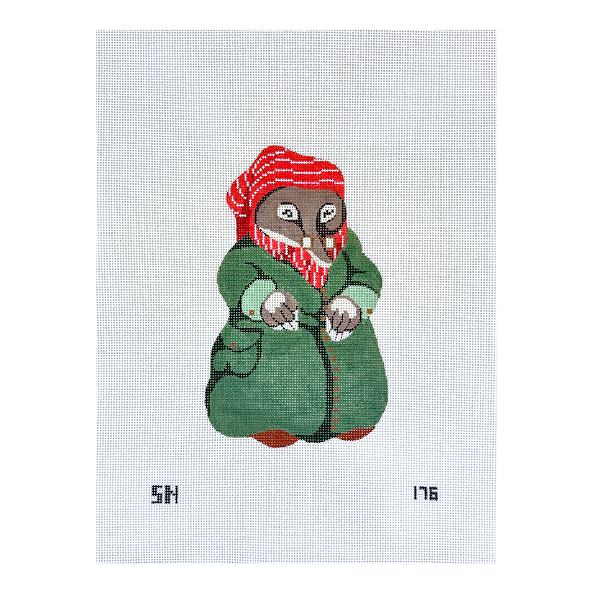 Silver Needle The Wind in the Willows Mole Needlepoint Canvas