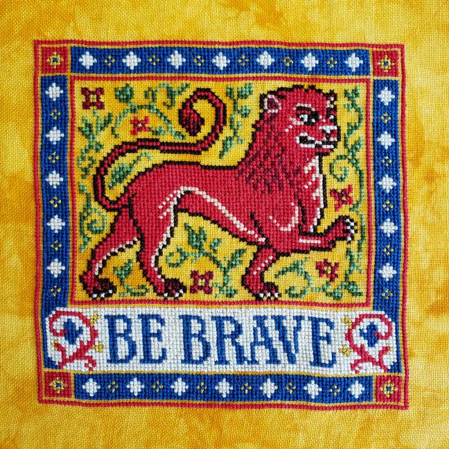 Siren Stitchworks Be Brave Cross Stitch Pattern