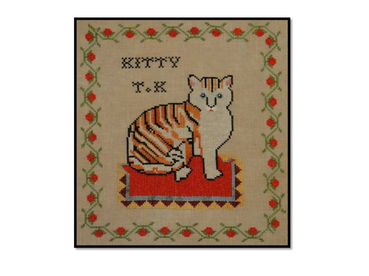 Siren Stitchworks Vintage Kitty Cross Stitch Pattern