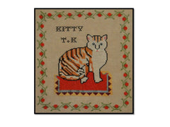 Siren Stitchworks Vintage Kitty Cross Stitch Pattern