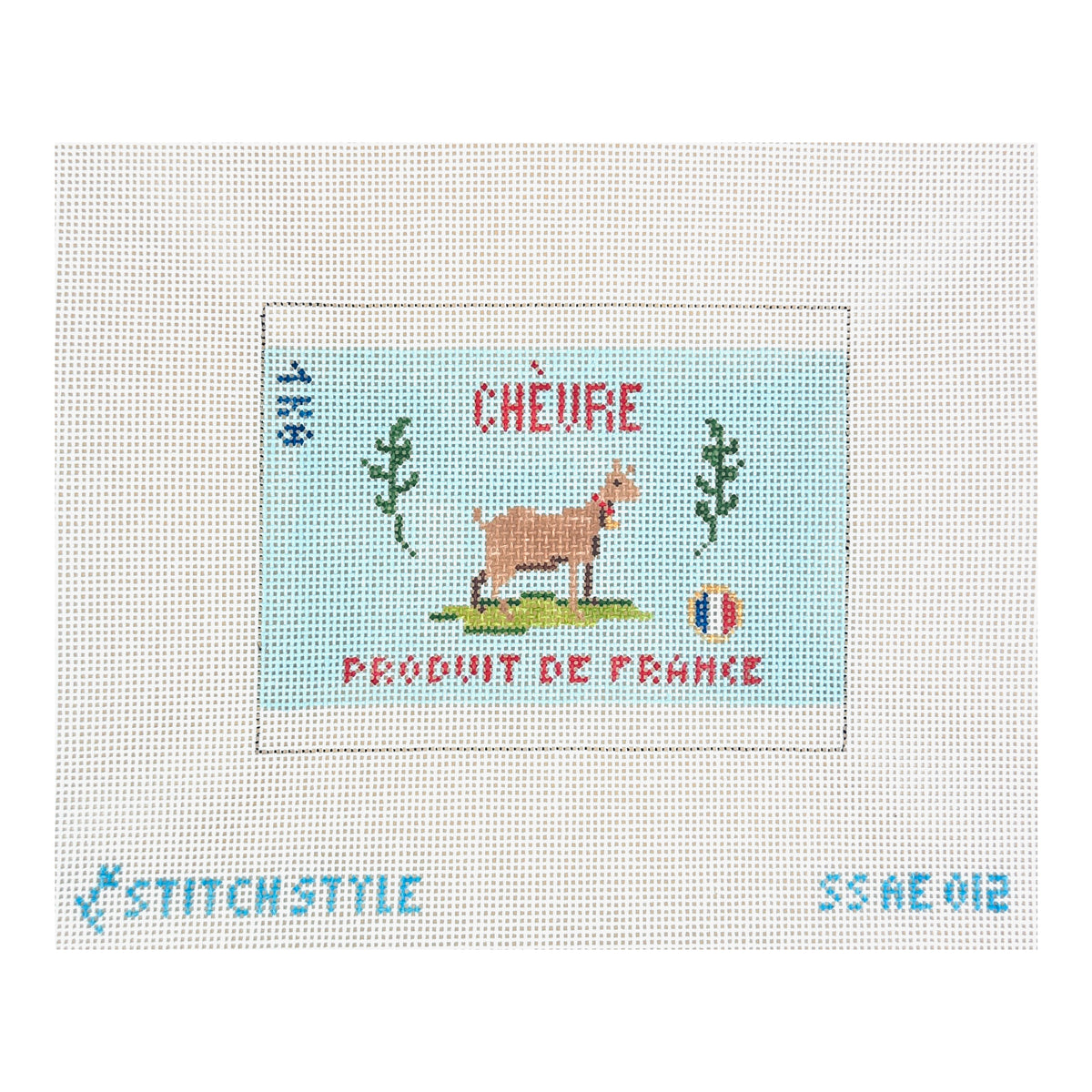 Sitch Style Alli Eagan Designs 3D Goat's Cheese Needlepoint Canvas