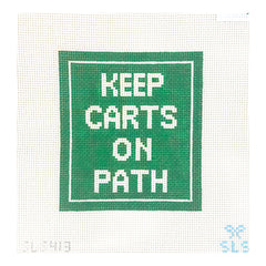 SLS Needlepoint Keep Carts on Path Needlepoint Canvas