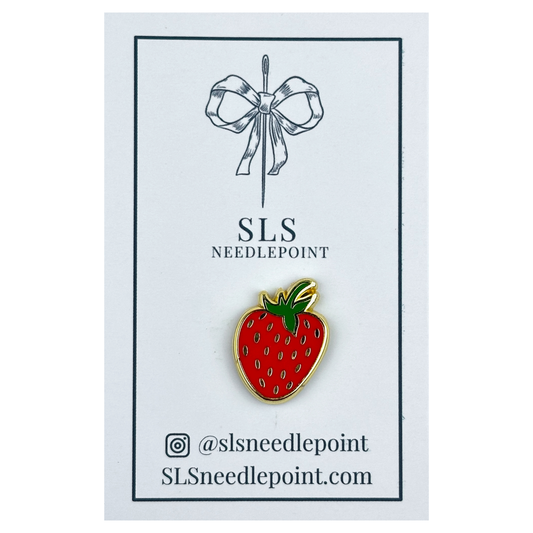 SLS Needlepoint Strawberry Needle Minder