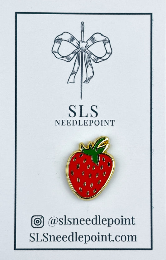 SLS Needlepoint Strawberry Needle Minder