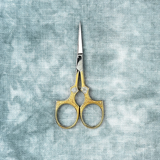 Solingen Gold Plated Star Embroidery Scissors