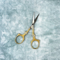 Solingen Gold Plated Star Embroidery Scissors