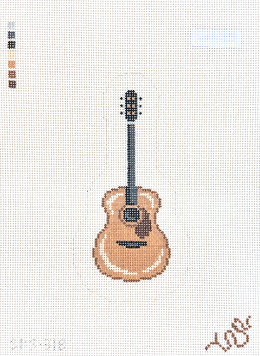 Spellbound Stitchery Acoustic Guitar Needlepoint Canvas