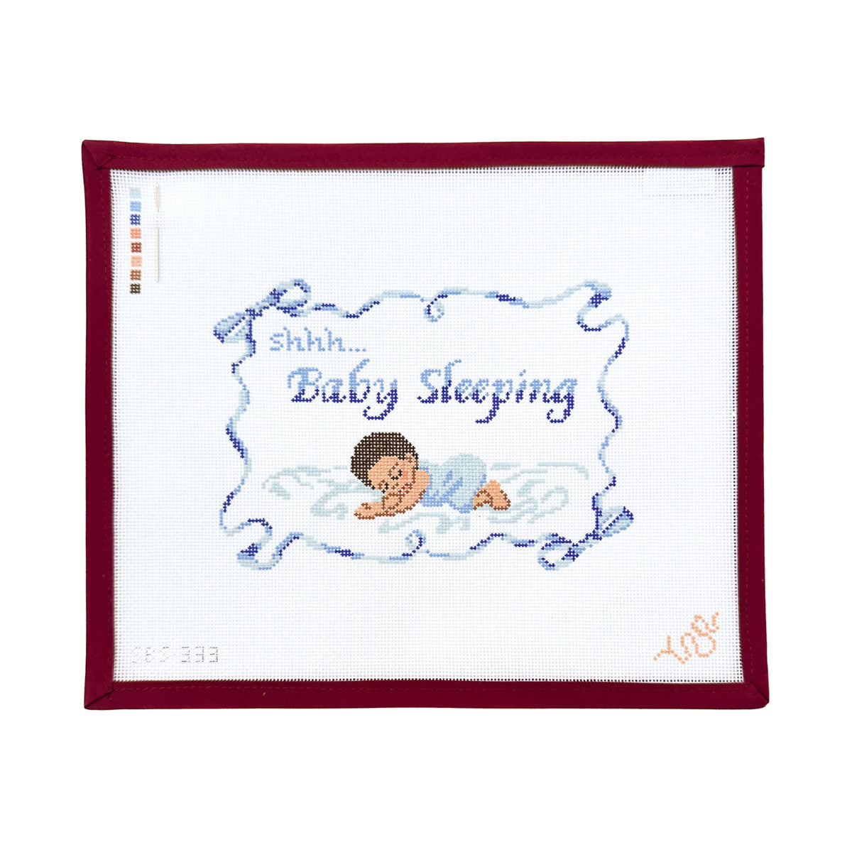 Spellbound Stitchery Baby Sleeping Boy Needlepoint Canvas