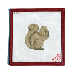 Spellbound Stitchery Baby Squirrel Needlepoint Canvas - Stitch Printed
