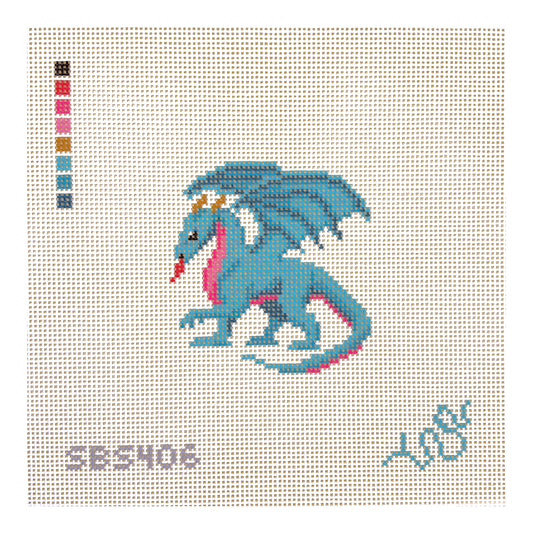 Spellbound Stitchery Dragon Needlepoint Canvas