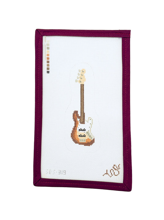 Spellbound Stitchery Electric Bass Guitar  Needlepoint Canvas