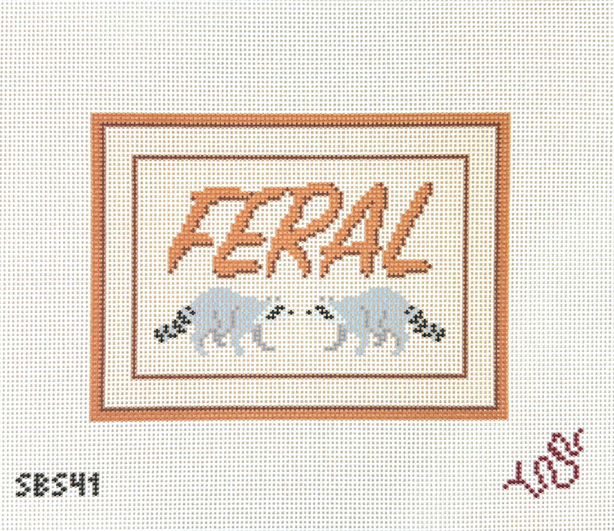 Spellbound Stitchery Feral Needlepoint Canvas