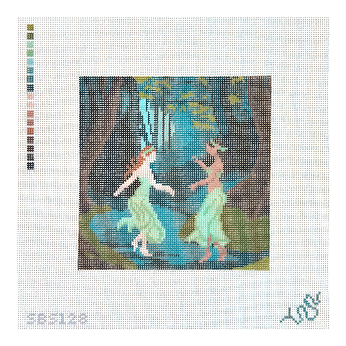 Spellbound Stitchery Forest Dance Needlepoint Canvas