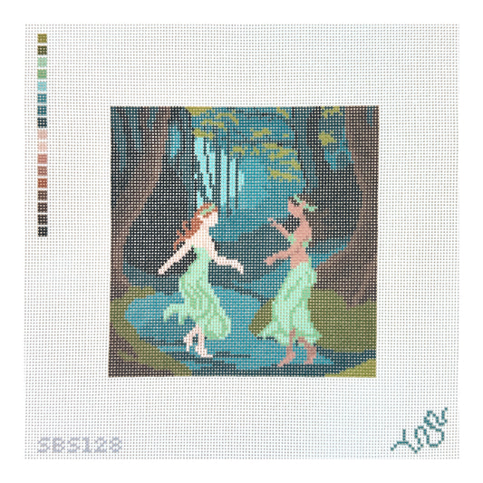 Spellbound Stitchery Forest Dance Needlepoint Canvas