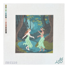 Spellbound Stitchery Forest Dance Needlepoint Canvas