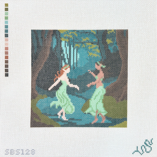 Spellbound Stitchery Forest Dance Needlepoint Canvas