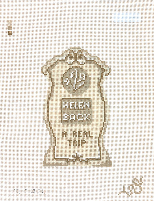 Spellbound Stitchery Helen Back Headstone Needlepoint Canvas