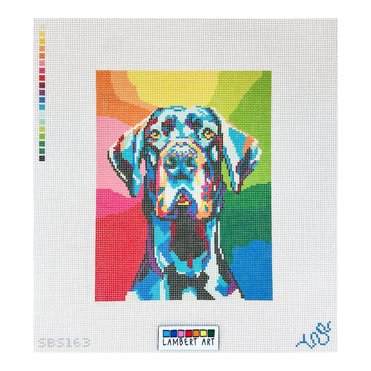 Spellbound Stitchery Lambert Art Great Dane Needlepoint Canvas