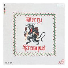 Spellbound Stitchery Merry Krampus Needlepoint Canvas