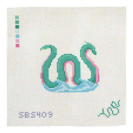 Spellbound Stitchery Sea Serpent Needlepoint Canvas