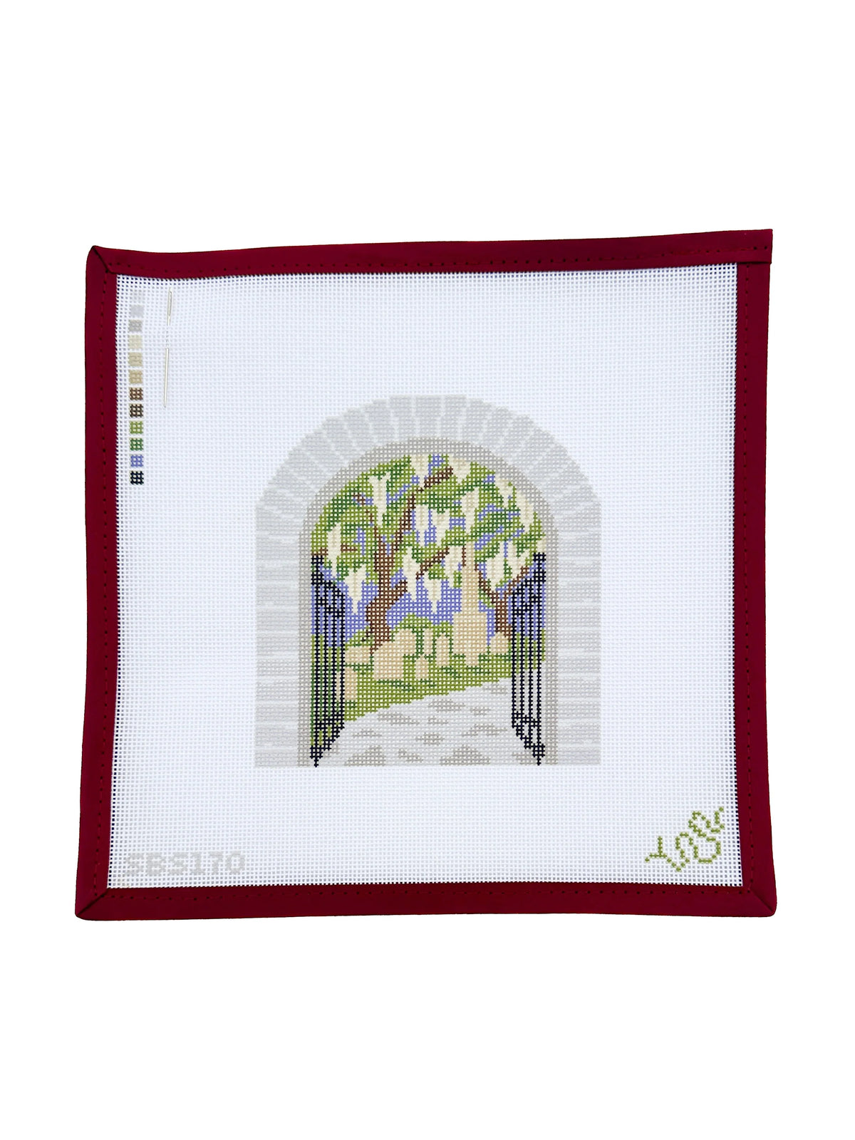 Spellbound Stitchery Southern Gothic Cemetery Needlepoint Canvas