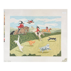 Spellbound Stitchery Witch Hunt Needlepoint Canvas