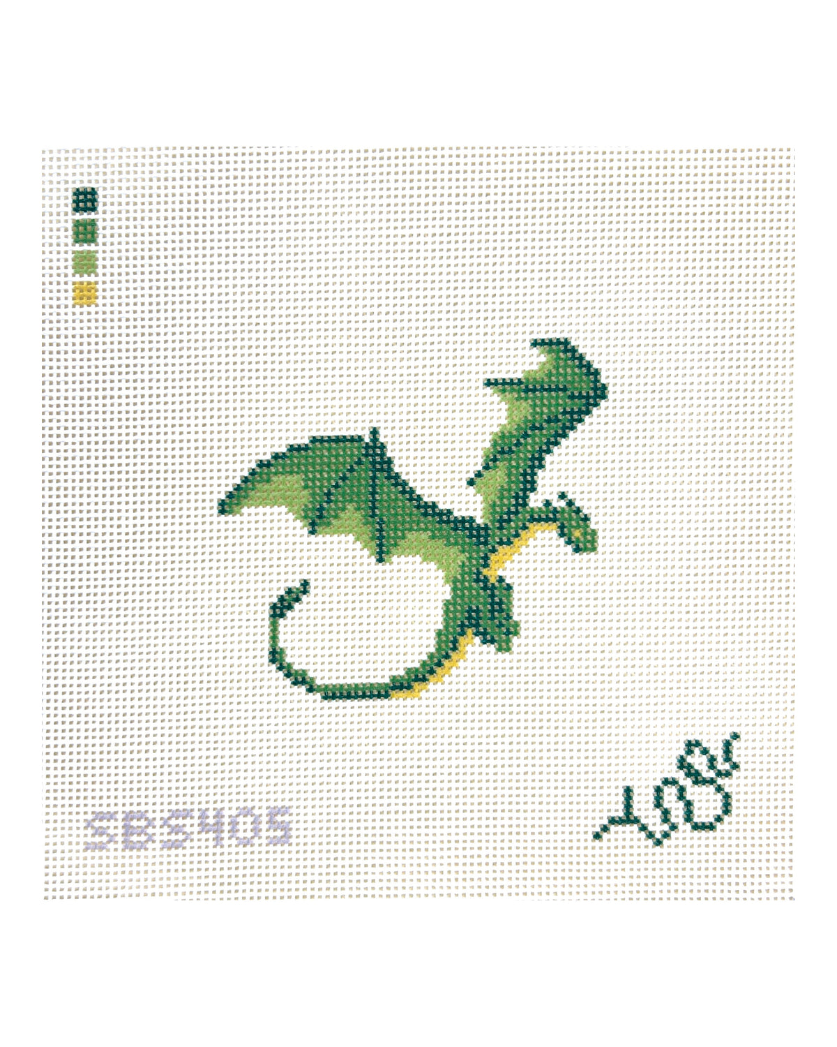 Spellbound Stitchery Wyvern Needlepoint Canvas