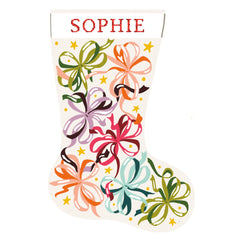 Spider Spun Ribbons Stocking Needlepoint Canvas