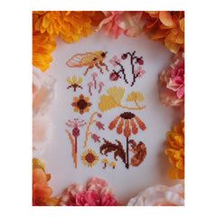 Sprouting Lupine Golden Hour Nature Walk Cross Stitch Pattern