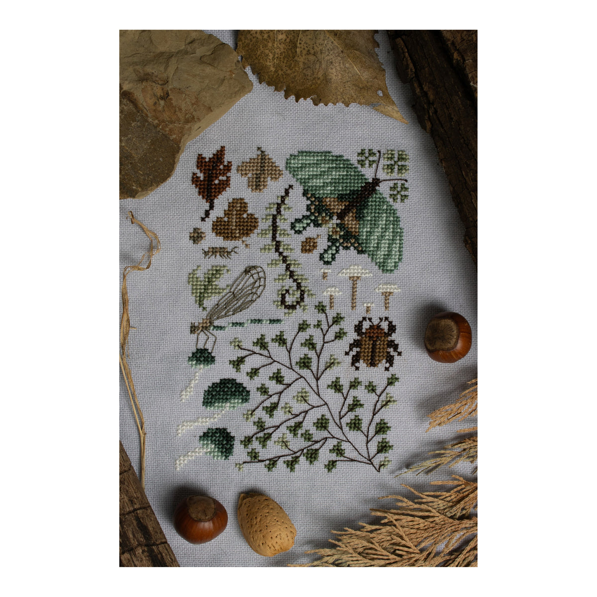 Sprouting Lupine Petrichor Nature Walk Cross Stitch Pattern